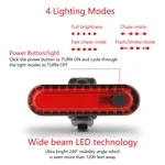 USB Rechargeable LED Bike Tail Light