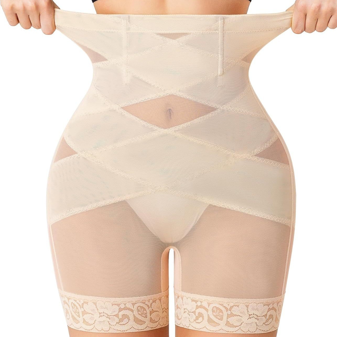 Mesh Lace Breathable Hip Lifting Body Shaping Pants