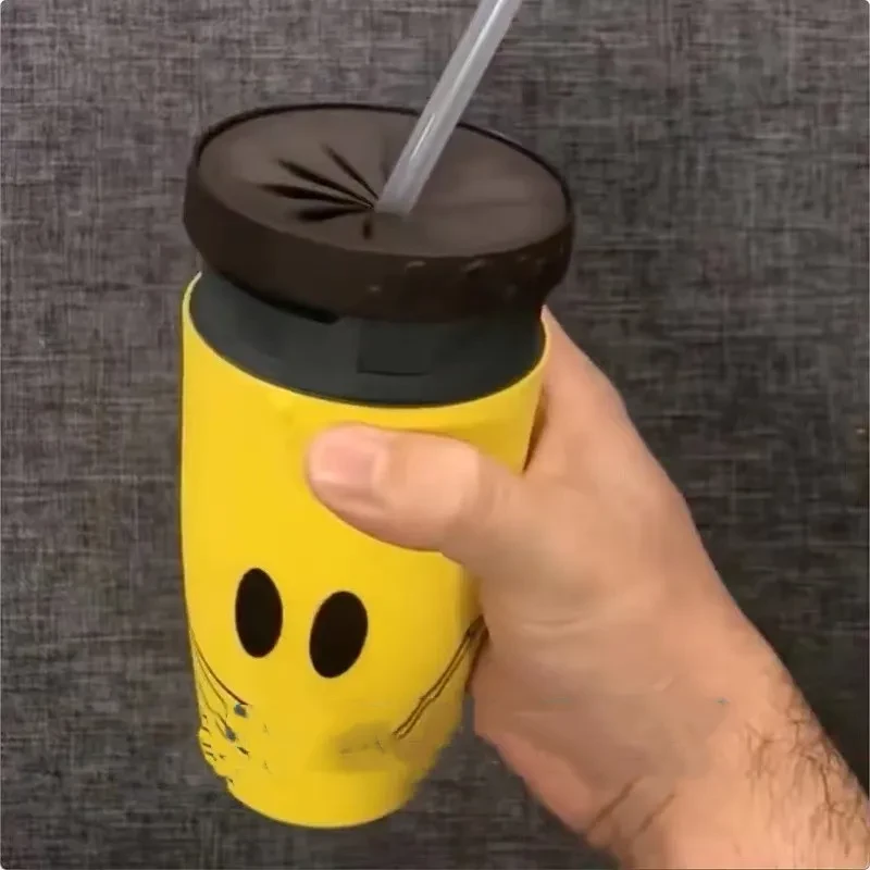 Creative Twister Cup No Lid Sealed Leak-proof Straw Cup Sports Handy Cup