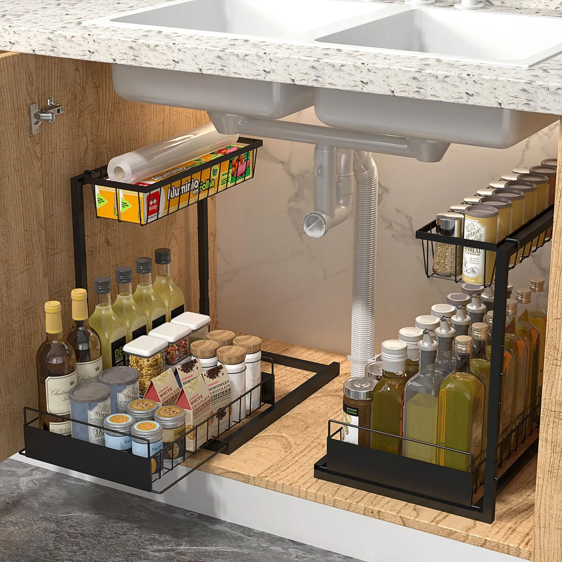 Kitchen Spice Rack Sink Simple Organizing Rack