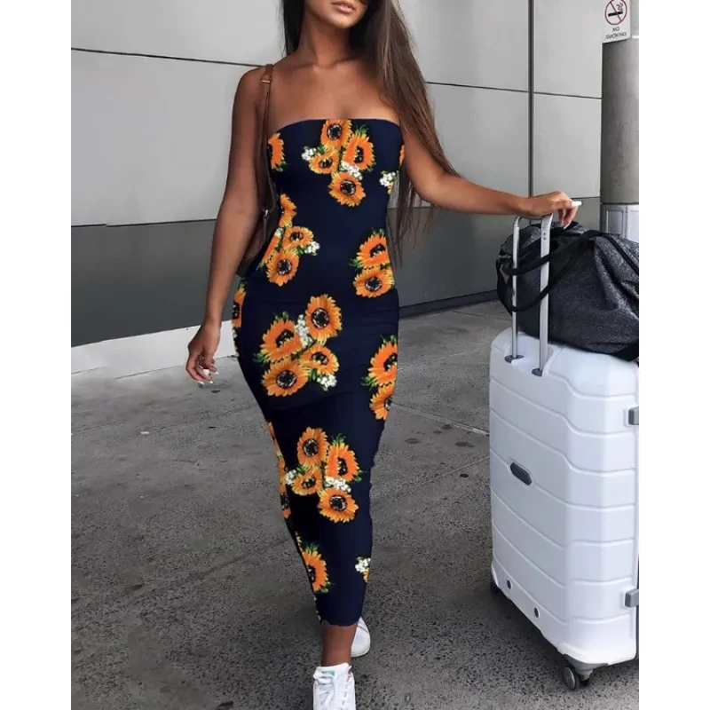 Long Sunflower Dress.