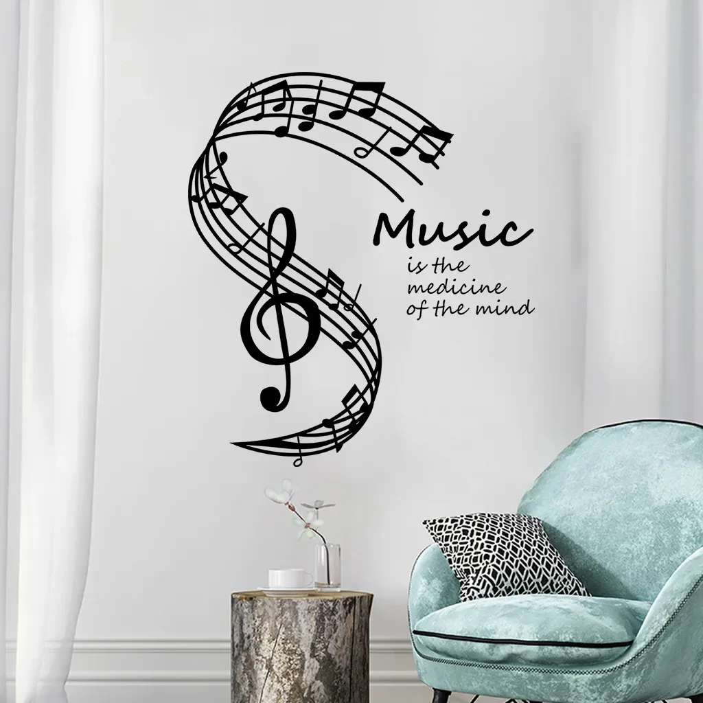 Exclusively for beautiful musical note wall stickers
