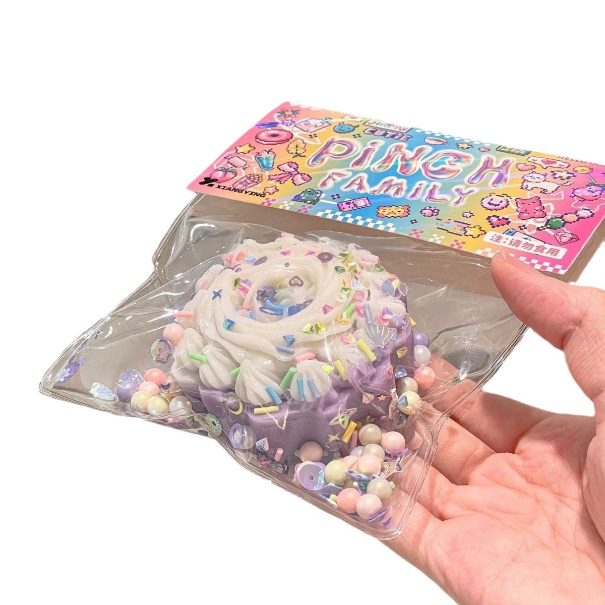 Colorful Transparent Cat's Paw Squeezing Toy Vent Toys