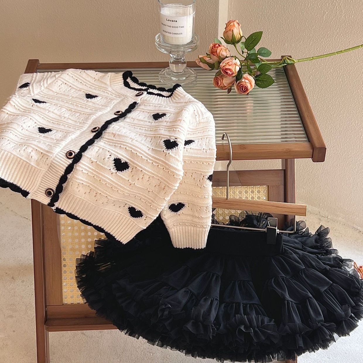 Girl's Love Sweater Cardigan Spring And Autumn Coat