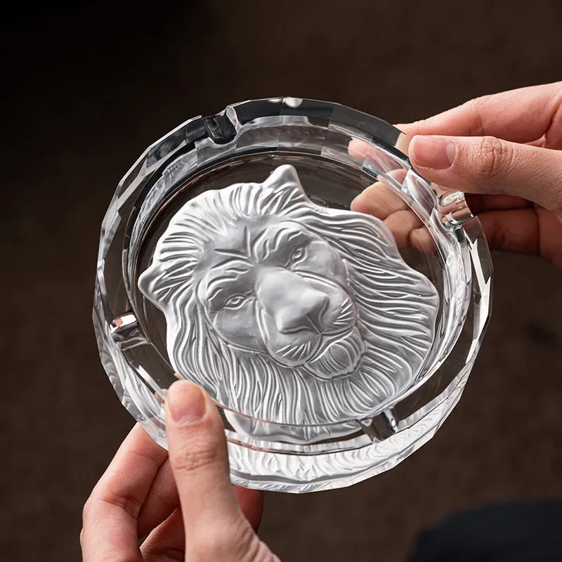 Crystal Glass Ashtray Home Living Room
