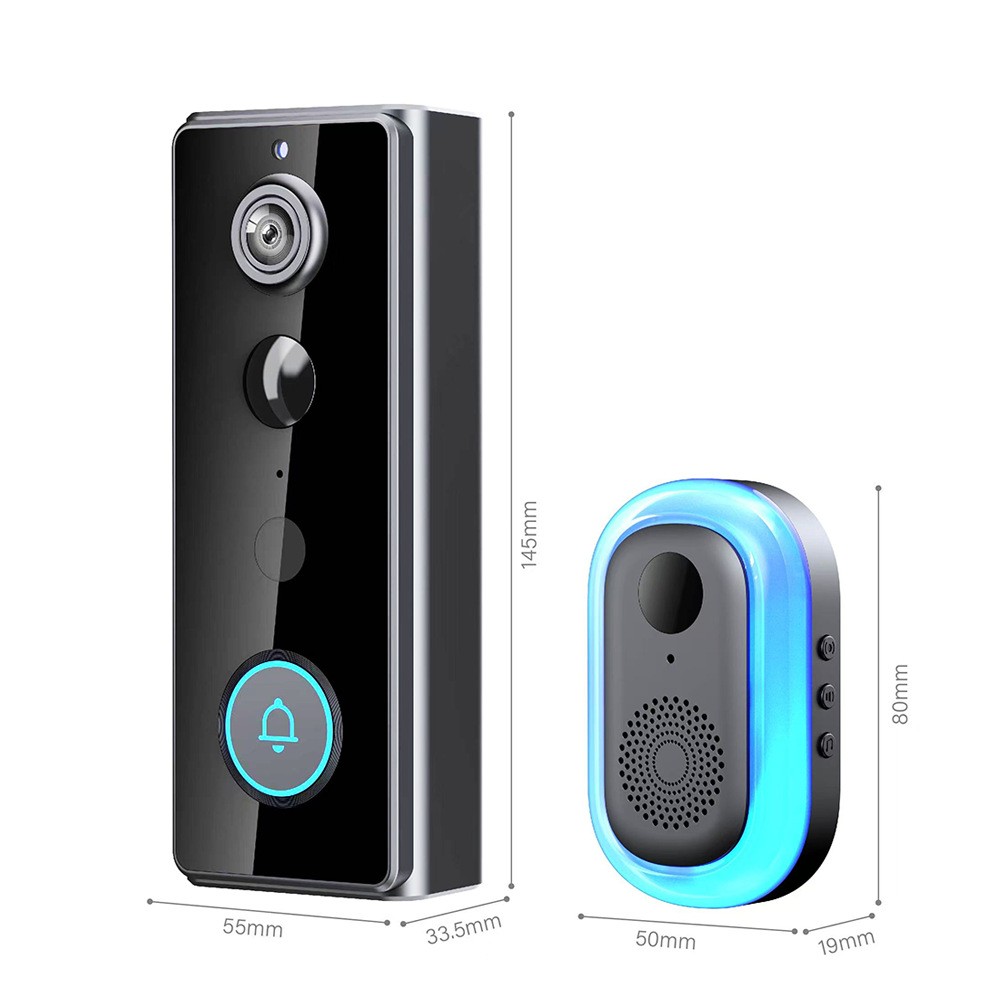 Graffiti Smart Doorbell IP65 Waterproof Remote Real-time Monitoring