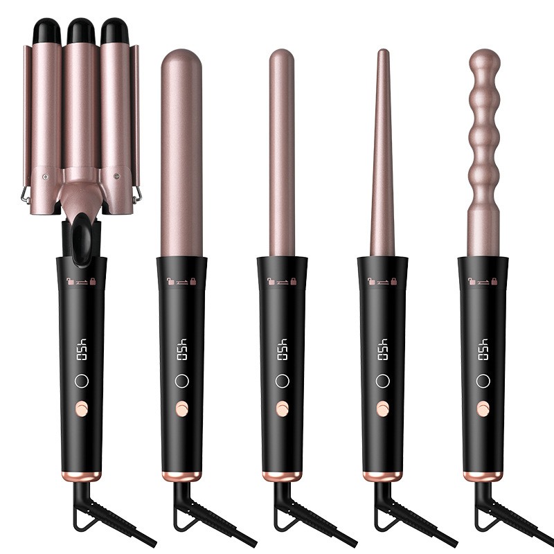 Five-in-one Tube Replacement Hair Curler Does Not Hurt Hair Negative Ion Multifunction Curlers