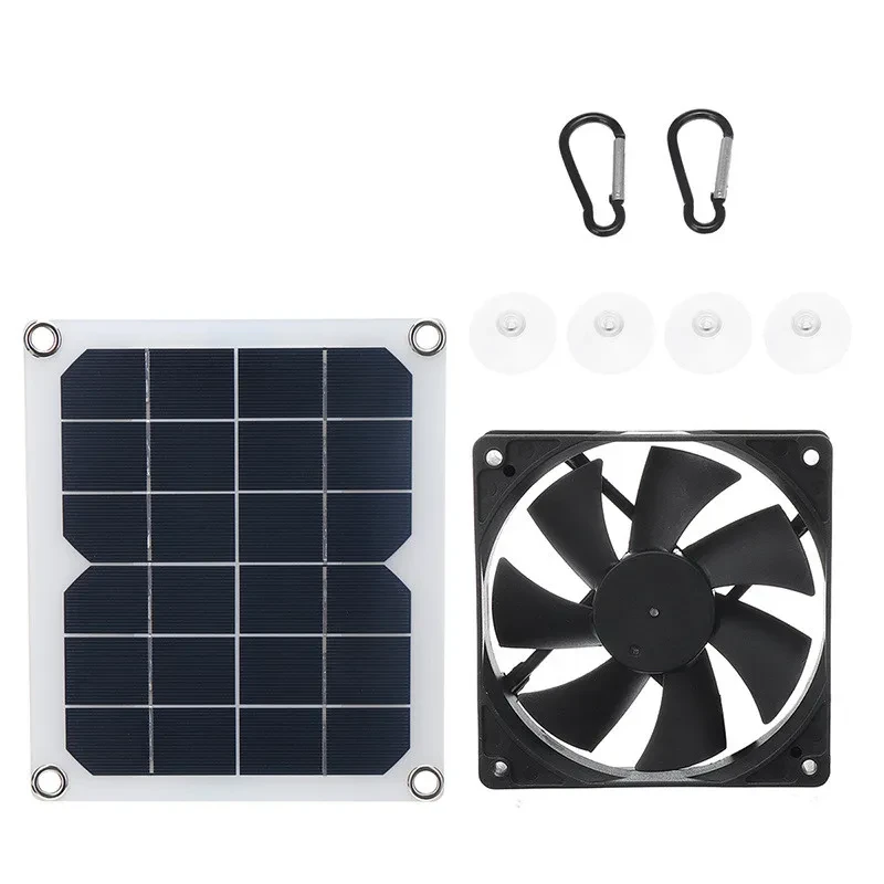 Solar panel fan