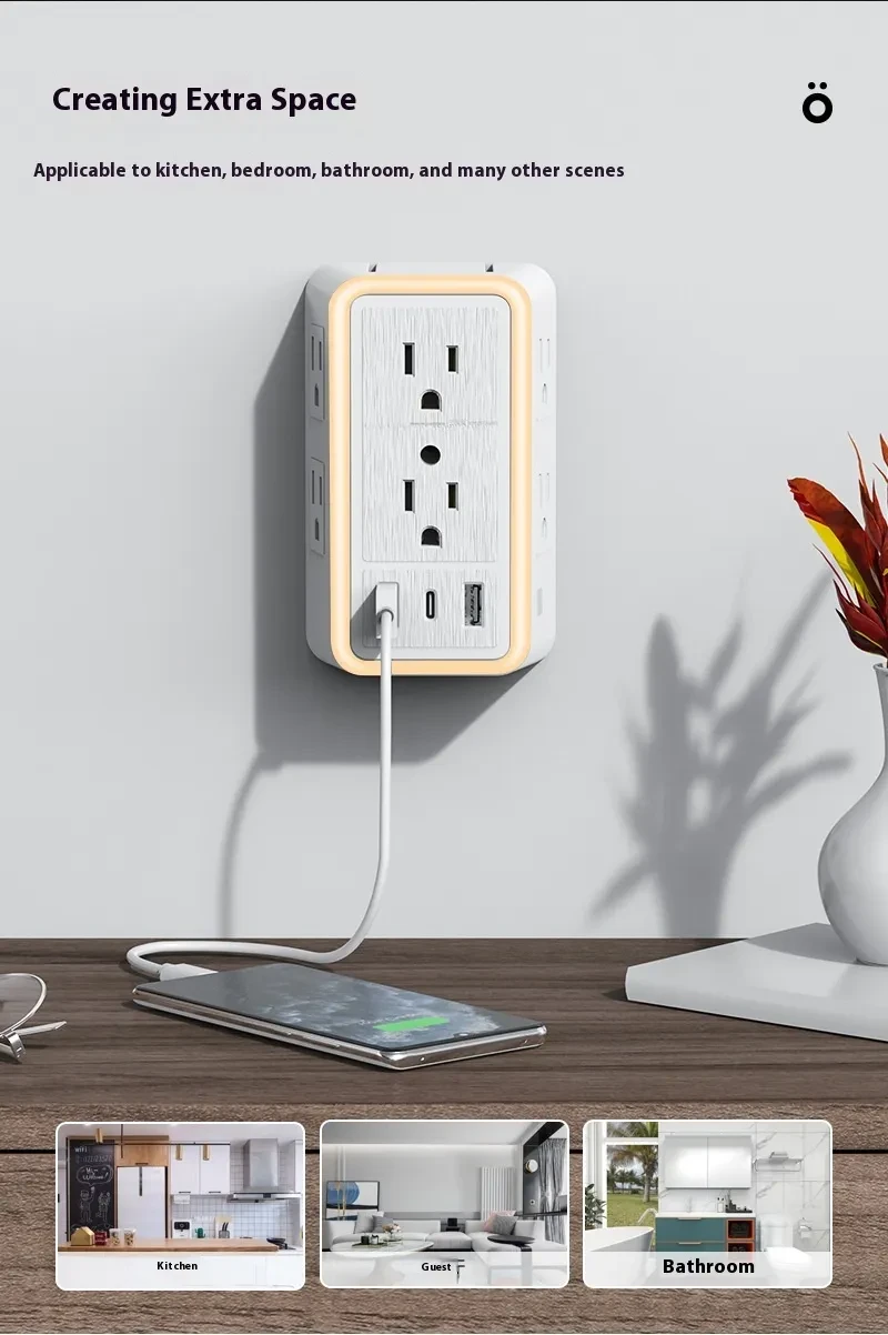 Light socket usb adapter