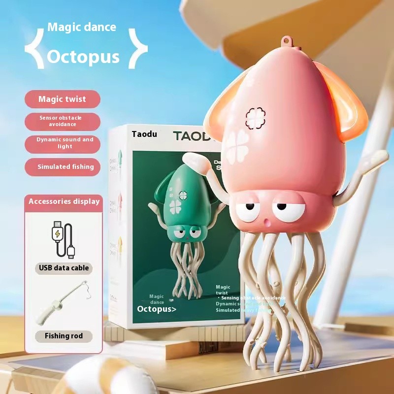 Octopus Automatic Sensing Obstacle Avoidance Puzzle Toy
