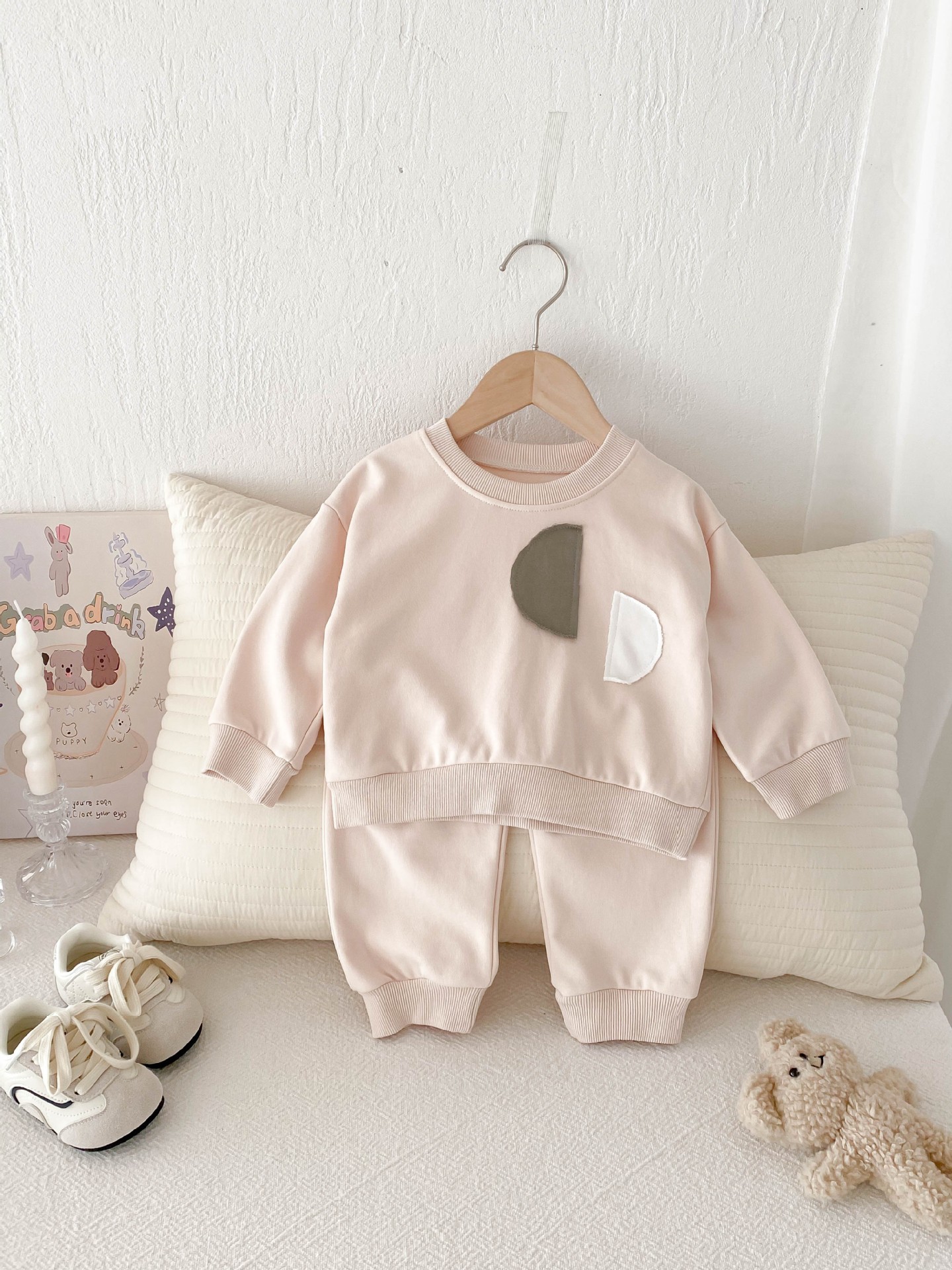 Spring Wear Top Fashionable Casual Pants Two-piece Set