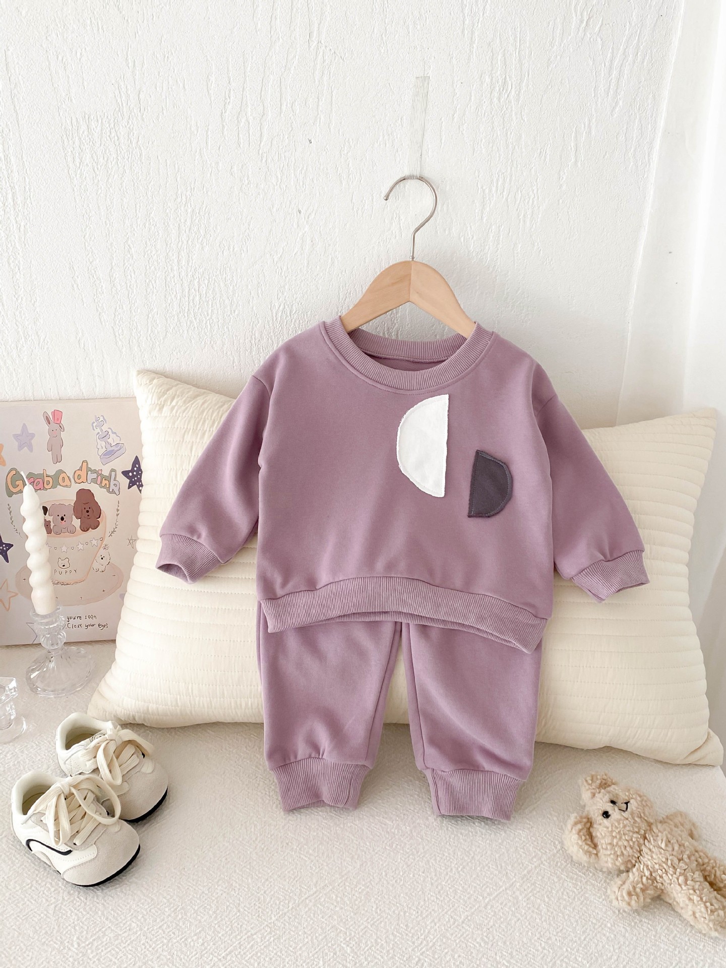 Spring Wear Top Fashionable Casual Pants Two-piece Set