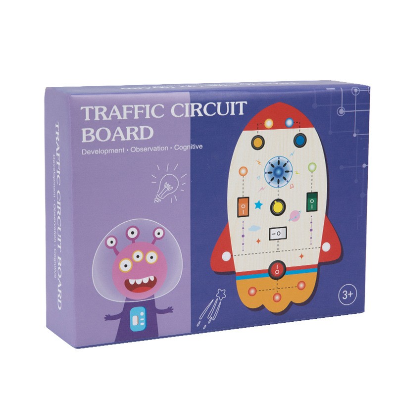 Wooden Animal Simulation Circuit Board Educational Toys