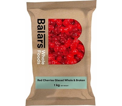 CHERRIES GLACE RED WHOLE & BROKEN 1KG (BALARS FNCHE002)