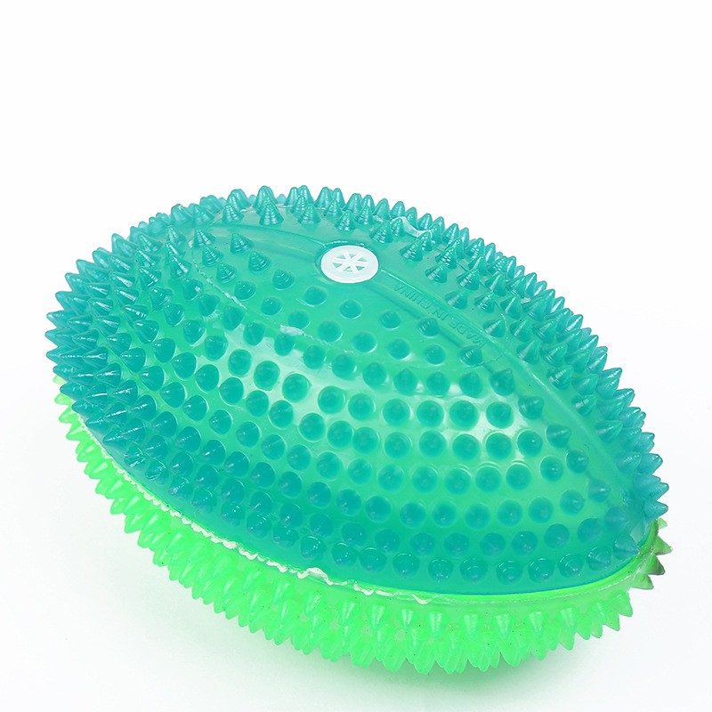 Luminous LED Light Rugby Children Color Glowing Bounce Ball