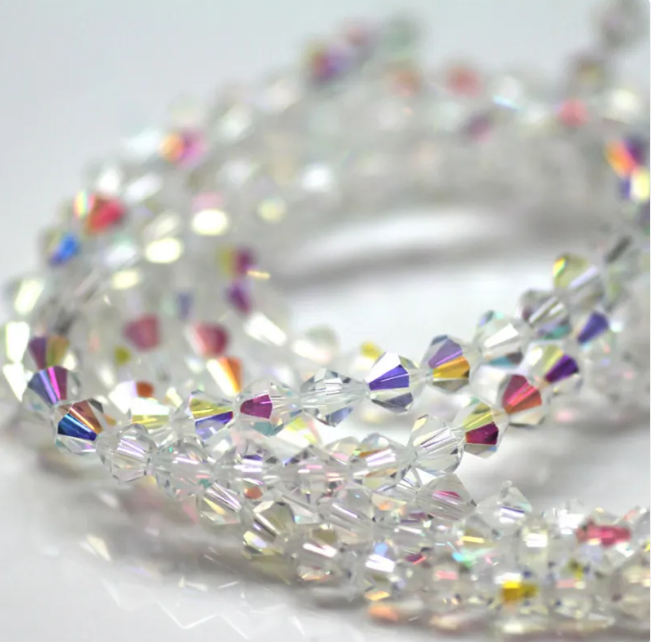Diamond Shaped Crystal Beads