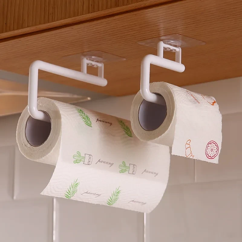 Perforation-free Kitchen Special Paper Towel Holder Roll Holder Hange