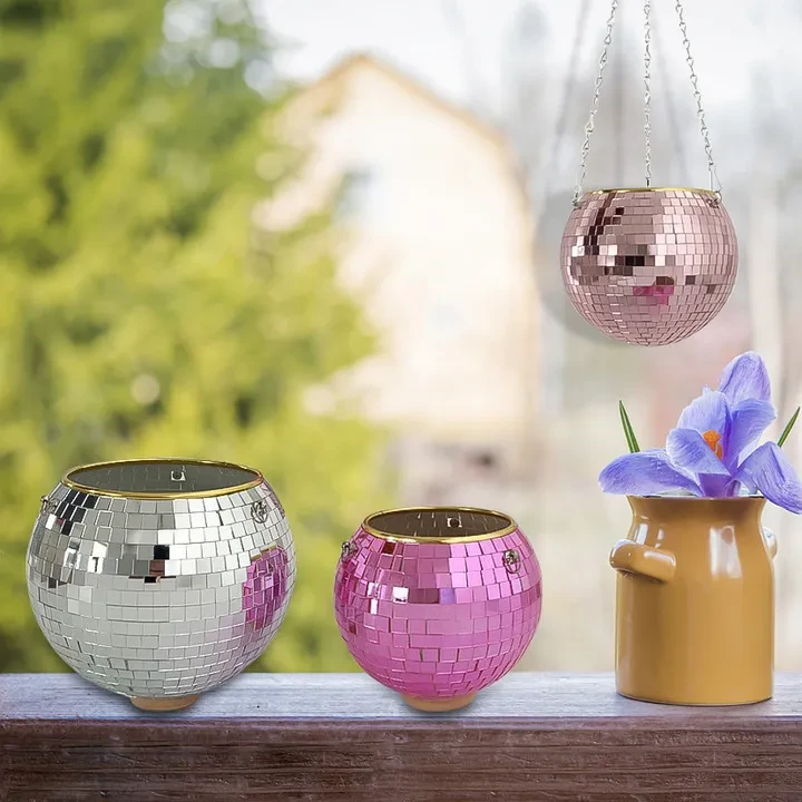 Mirror Flower Pot