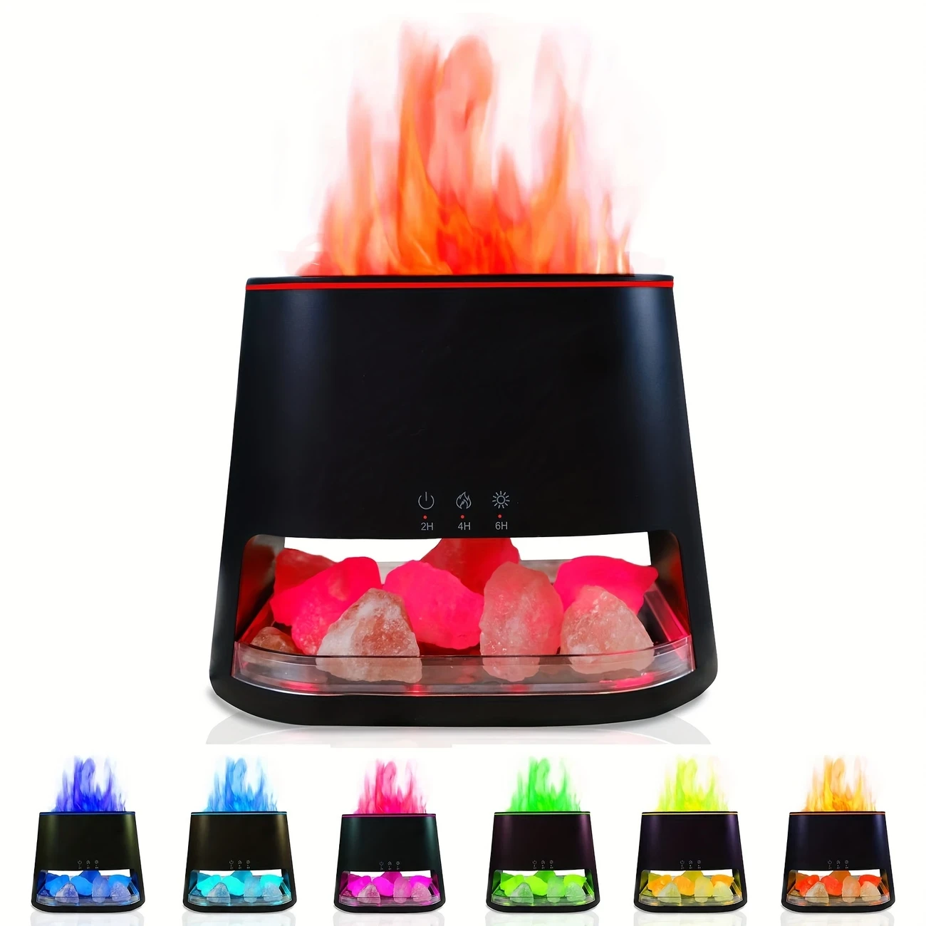 2-in-1 Soundwave Technology Essential Oil Diffuser and Himalayan Salt Lamp