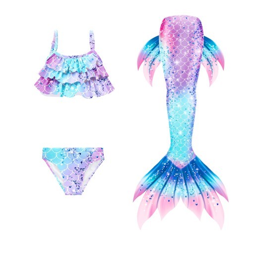 4 piece mermaid swimsuit