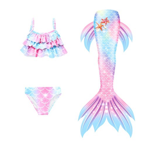 4 piece mermaid swimsuit