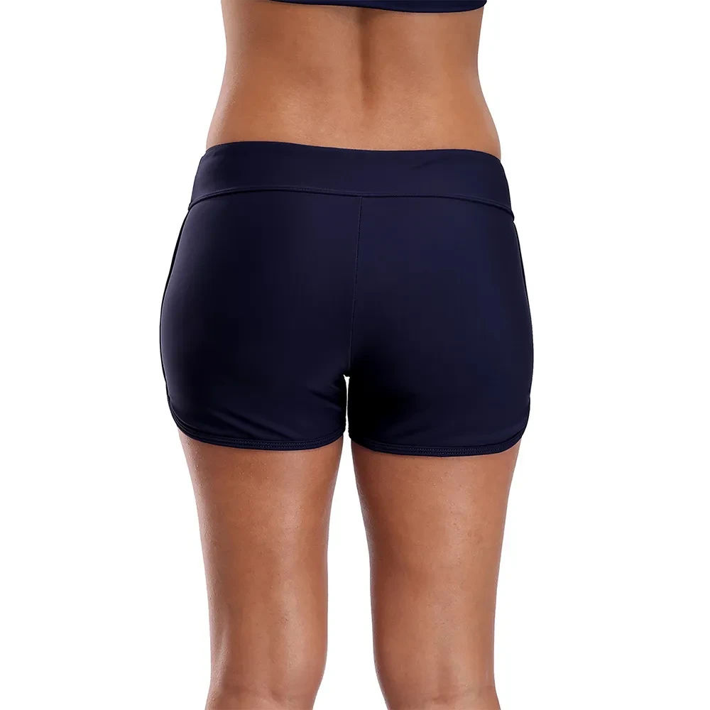 High-Waisted Tummy Control Swim Shorts