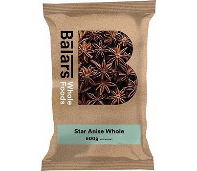 STAR ANISE WHOLE 500GM (BALARS)