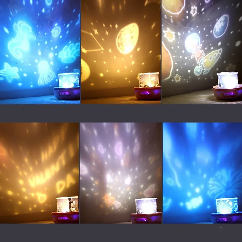 Starry Sky Light Projector Romantic Sky Full of Planet-Shaped Atmosphere Led