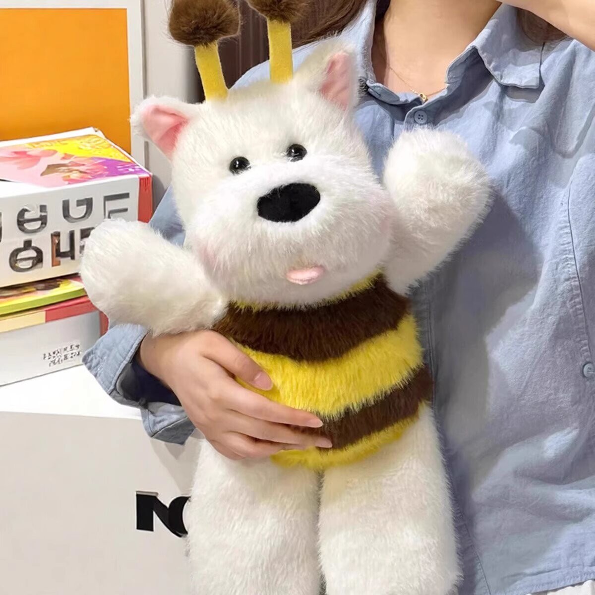 Running Bee West Highland Running Puppy Doll Plush Toy Doll