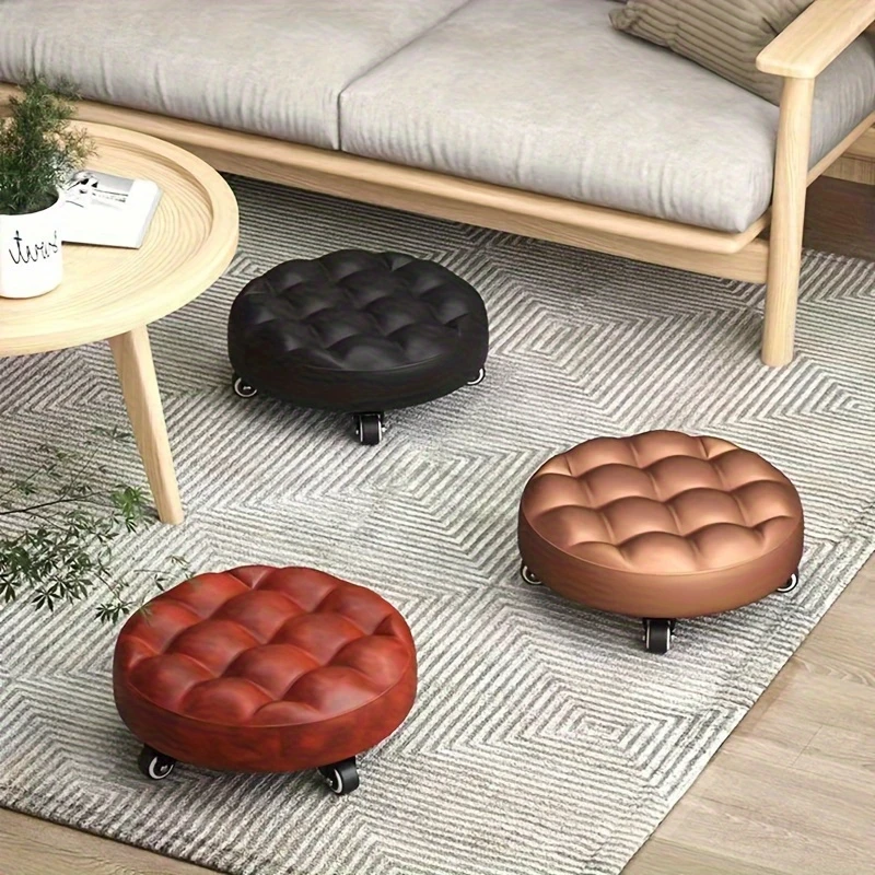 Rolling Chair Stool with Wheels