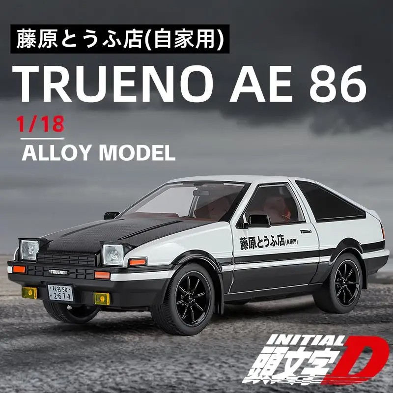 JDM 1:18 Toyota AE86 TRUENO Drift Racing Alloy Metal Diecast Model Car