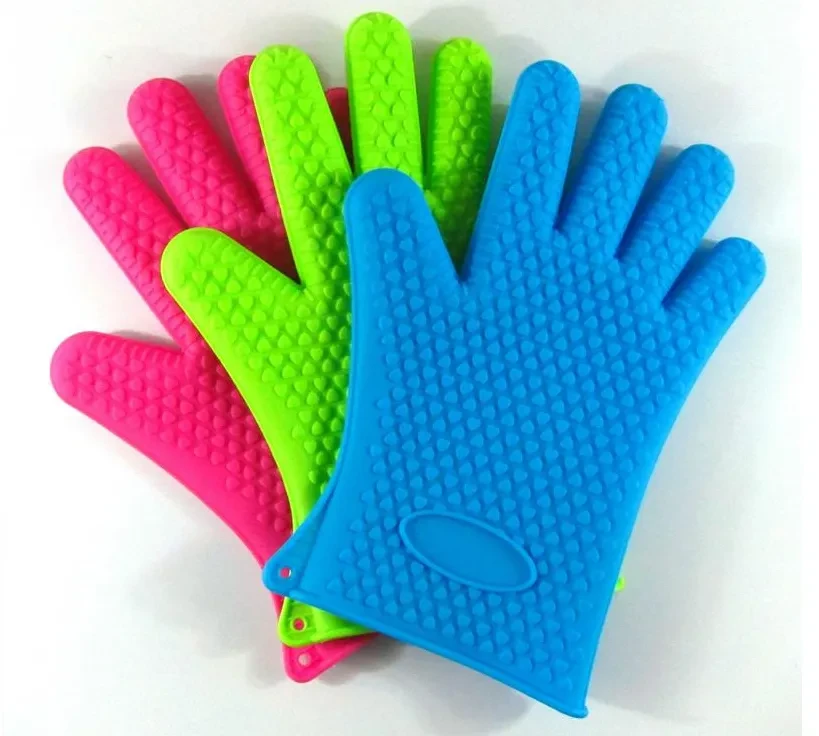 Non-slip silicone gloves microwave oven gloves tools microwave oven insulation gloves