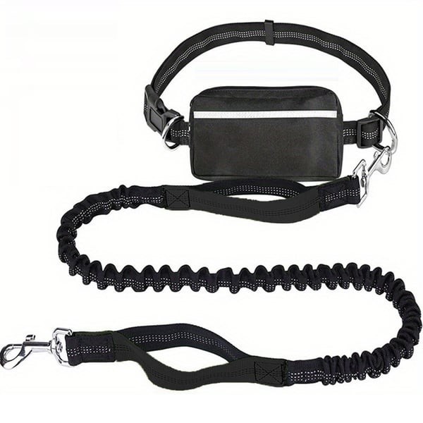 Hands Free Dog Leash with Zipper Pouch