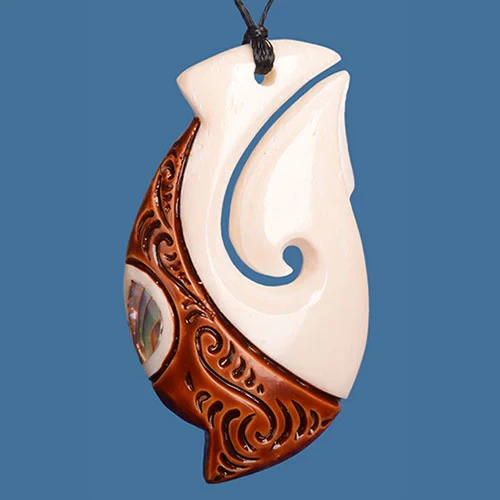 Bone Fish Hook Pendant