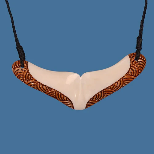 Ocean Majesty Whale Tail Pendant Necklace