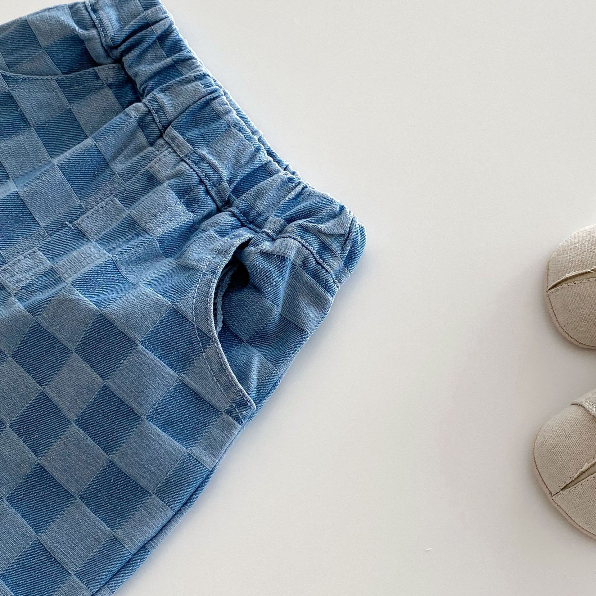 Fashion Personality Boys' Plaid Casual Pants