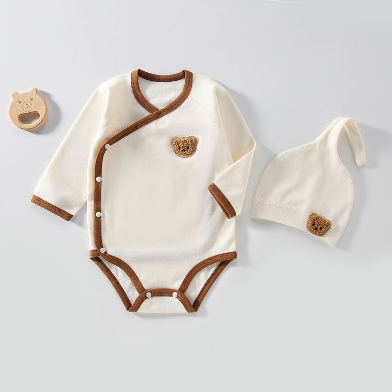 Baby Triangle Rompers Cotton Boneless Newborn Long Sleeve