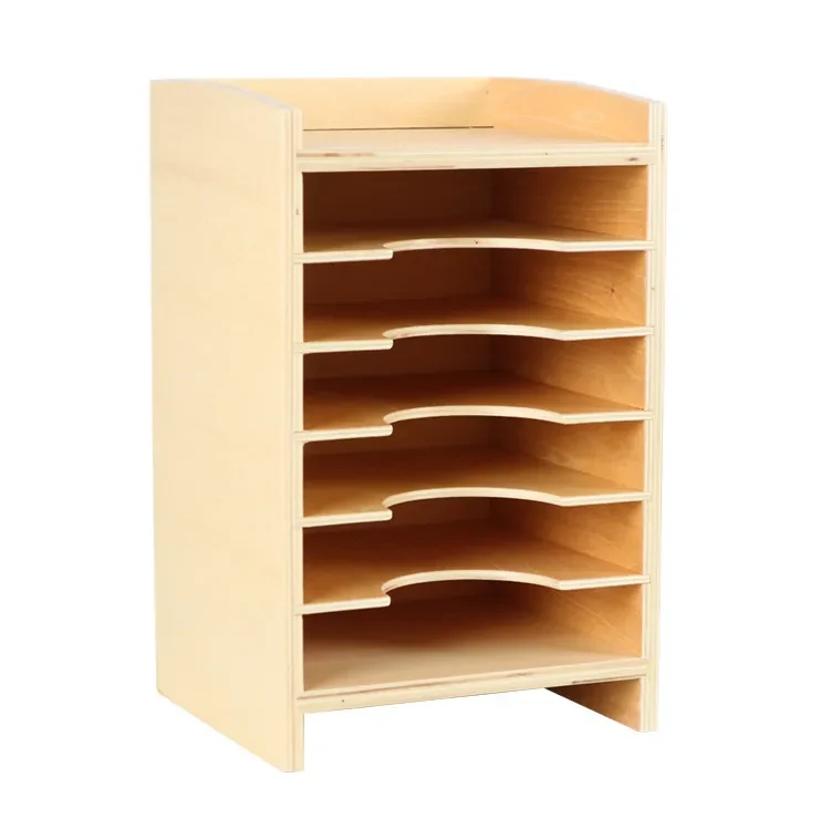 Geometric Card Six Tier Cabinet