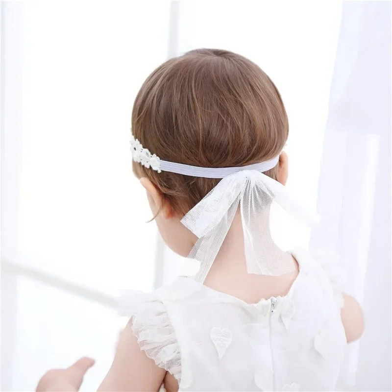 New Vintage Girls Pearl Headband  Elegant Baby Headwear