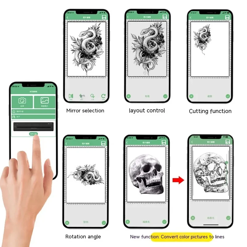 Thermal Transfer Printer Tattoo