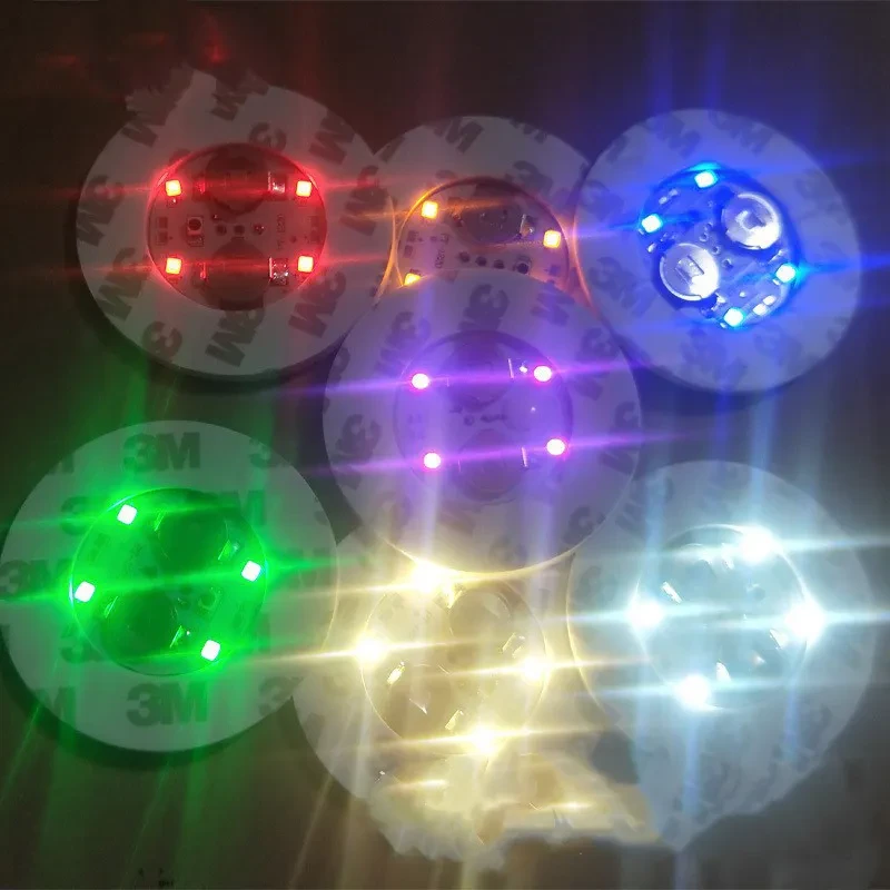 Colorful Wine Bottle Sticker LED Coaster Sticker