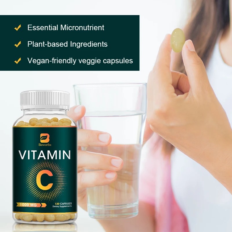 BEWORTHS Vitamin C Capsules: Comprehensive Immune, Antioxidant & Digestive Support