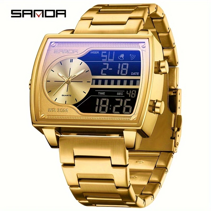 Multifunctional SANDA Men's Luxury Watch