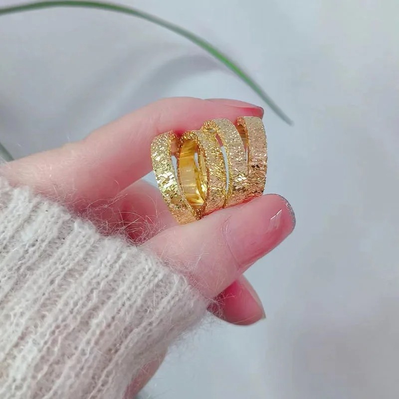 Stainless Steel 4mm Broken Ice Rings