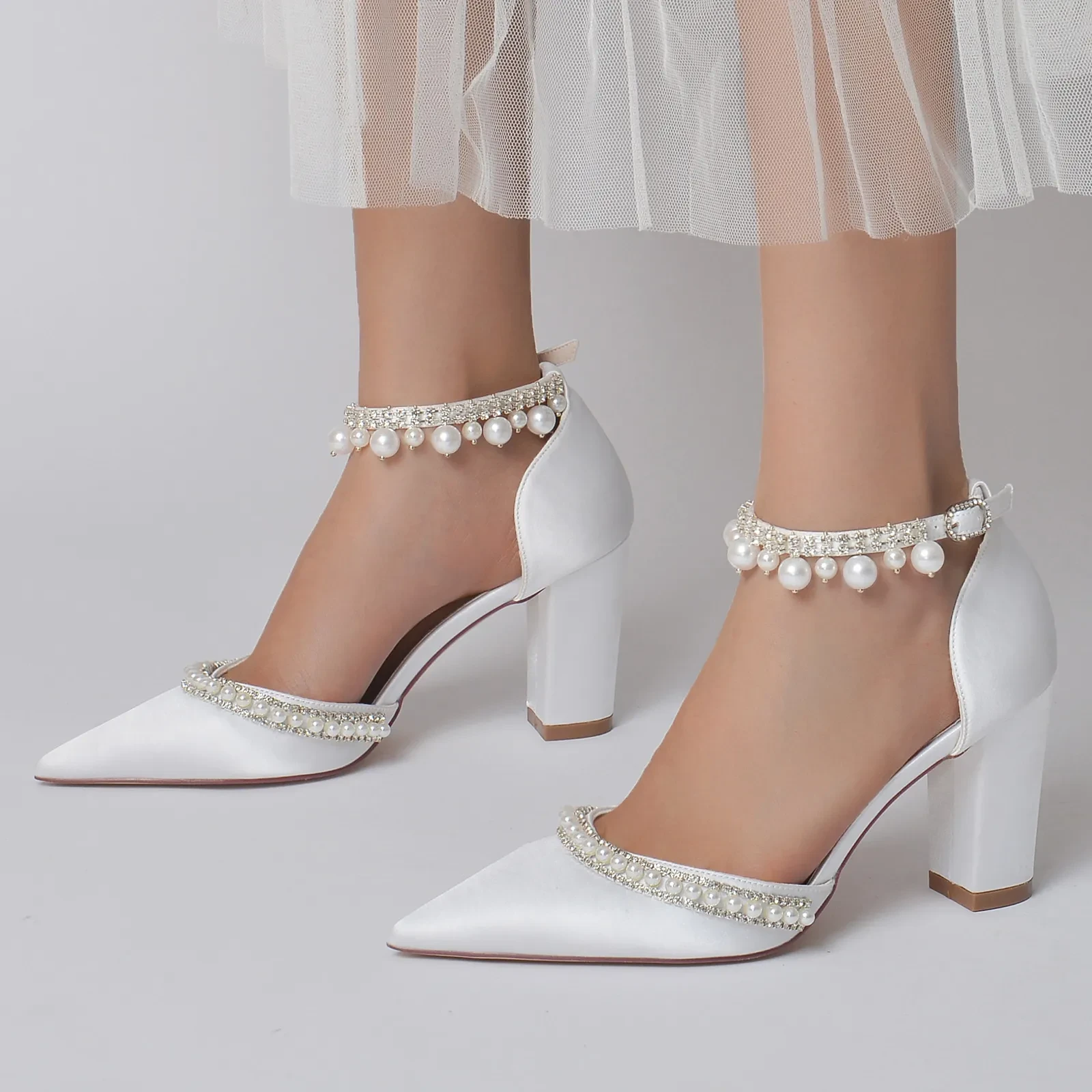 Rhinestone Pumps