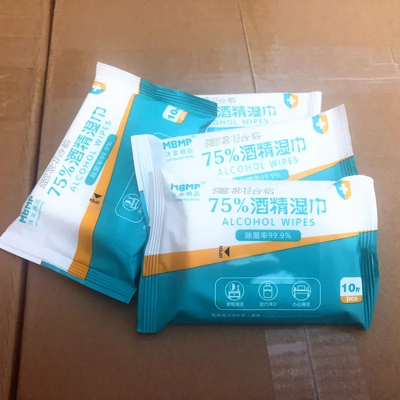 Ethanol alcohol sterilization wet wipes