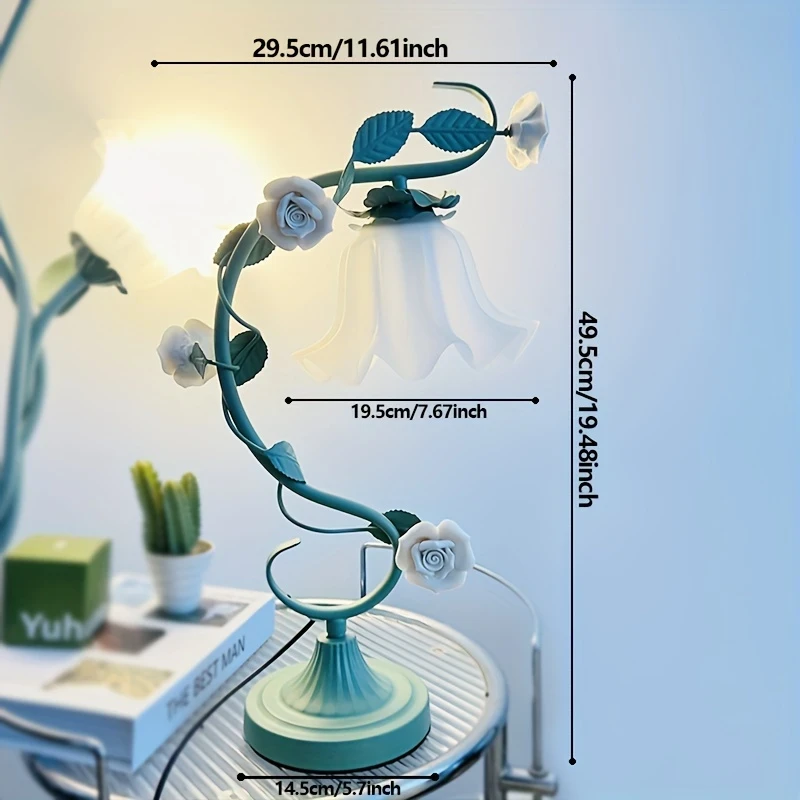 Traditional Style Energy-Efficient Table Lamp with Matte Finish