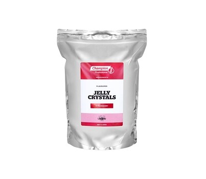 JELLY CRYSTALS STRAWBERRY 2.5KG (CHAMPION 60156823)