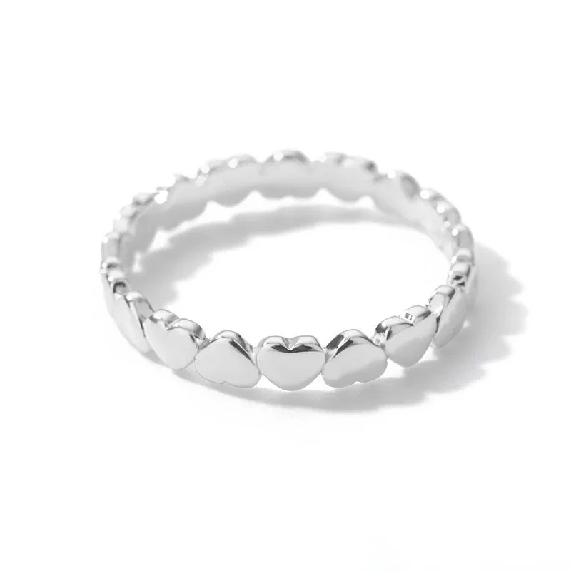 Stainless Steel Heart Rings for Women