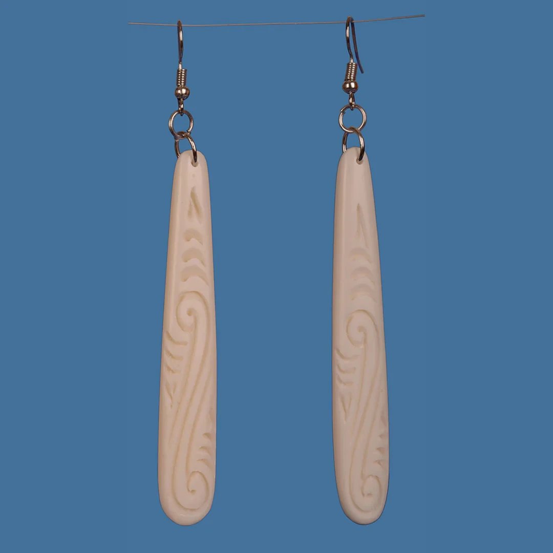 Bone Drop Earrings - Medium